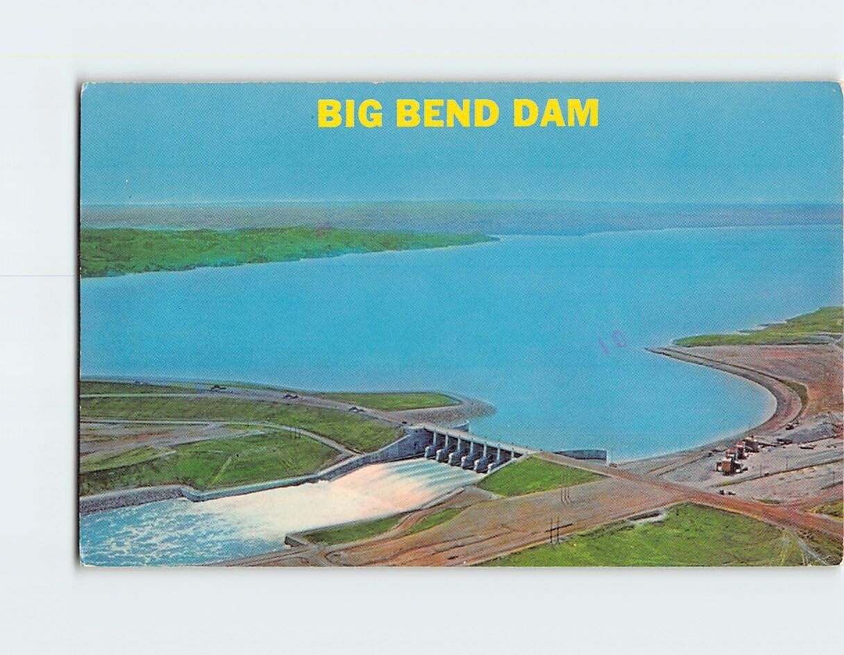 Postcard Big Bend Dam South Dakota USA