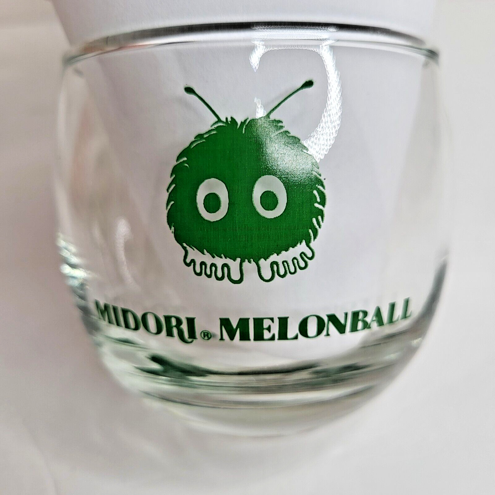 Midori Melon Ball Cocktail Recipe Drink Glass 10oz Vintage