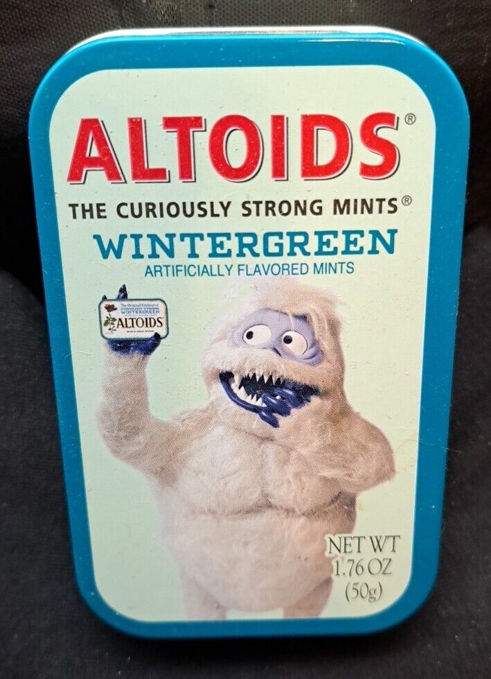 Altoids Wintergreen Vintage Flat Top (EMPTY TIN) Very Rare Abominable Snowman