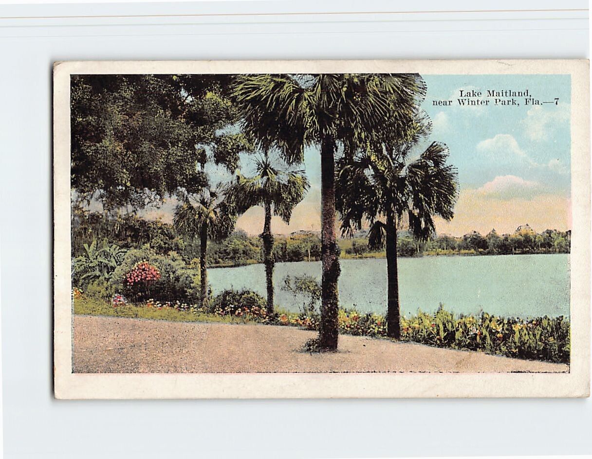 Postcard Lake Maitland near Winter Park Florida USA