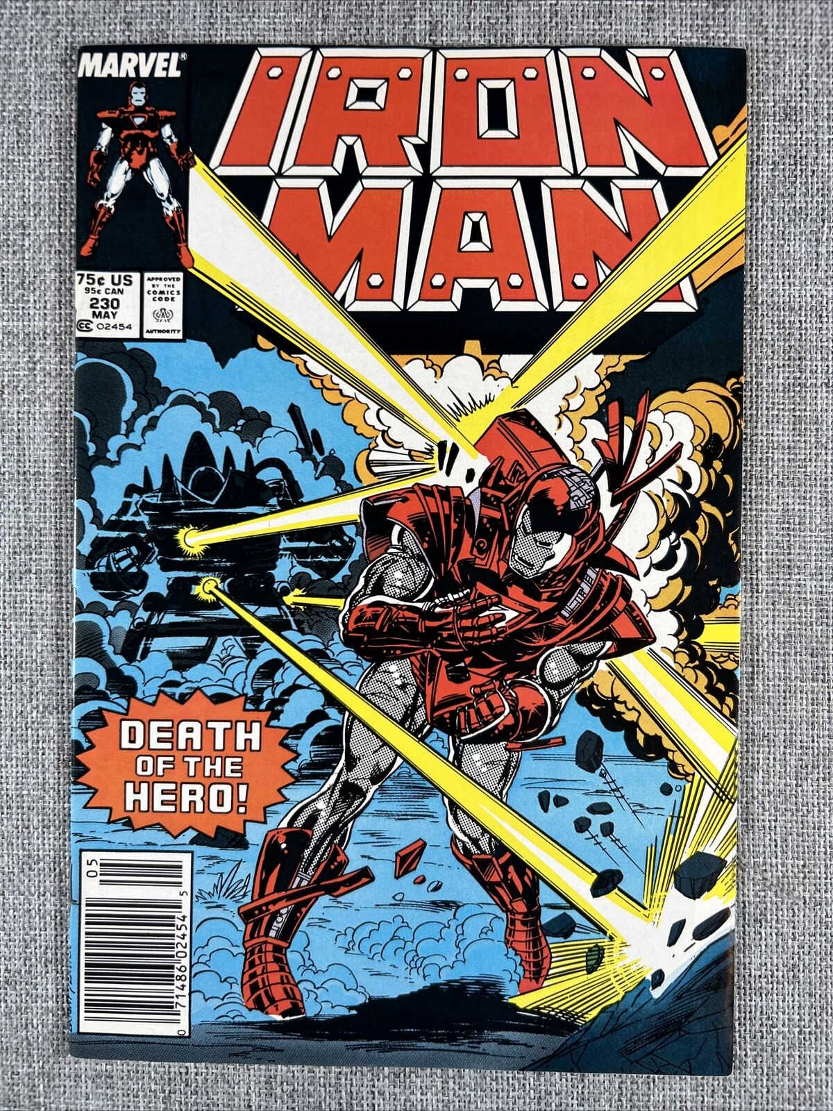IRON MAN #230 (1988): Newsstand Edition Death of a Hero