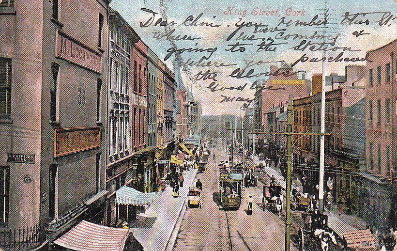 Postcard King Street Cork Ireland 1905
