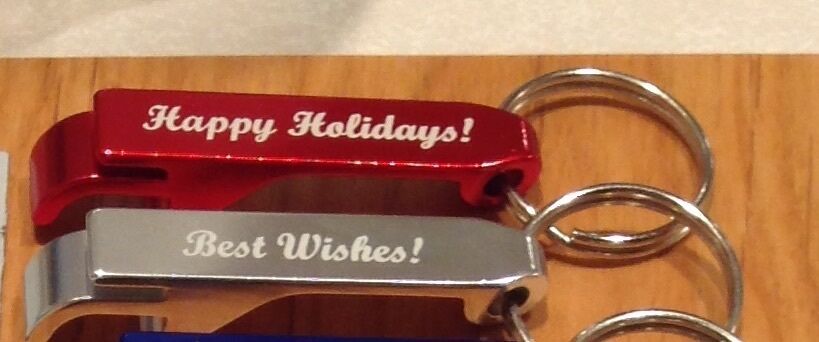 Qty 30 - Personalized Key Chain Bottle and Can Opener 
