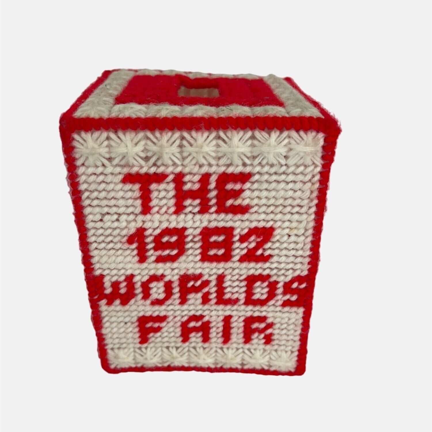 Vintage 1982 Worlds Fair Tissue Box Cover Knoxville Tennessee Collectible