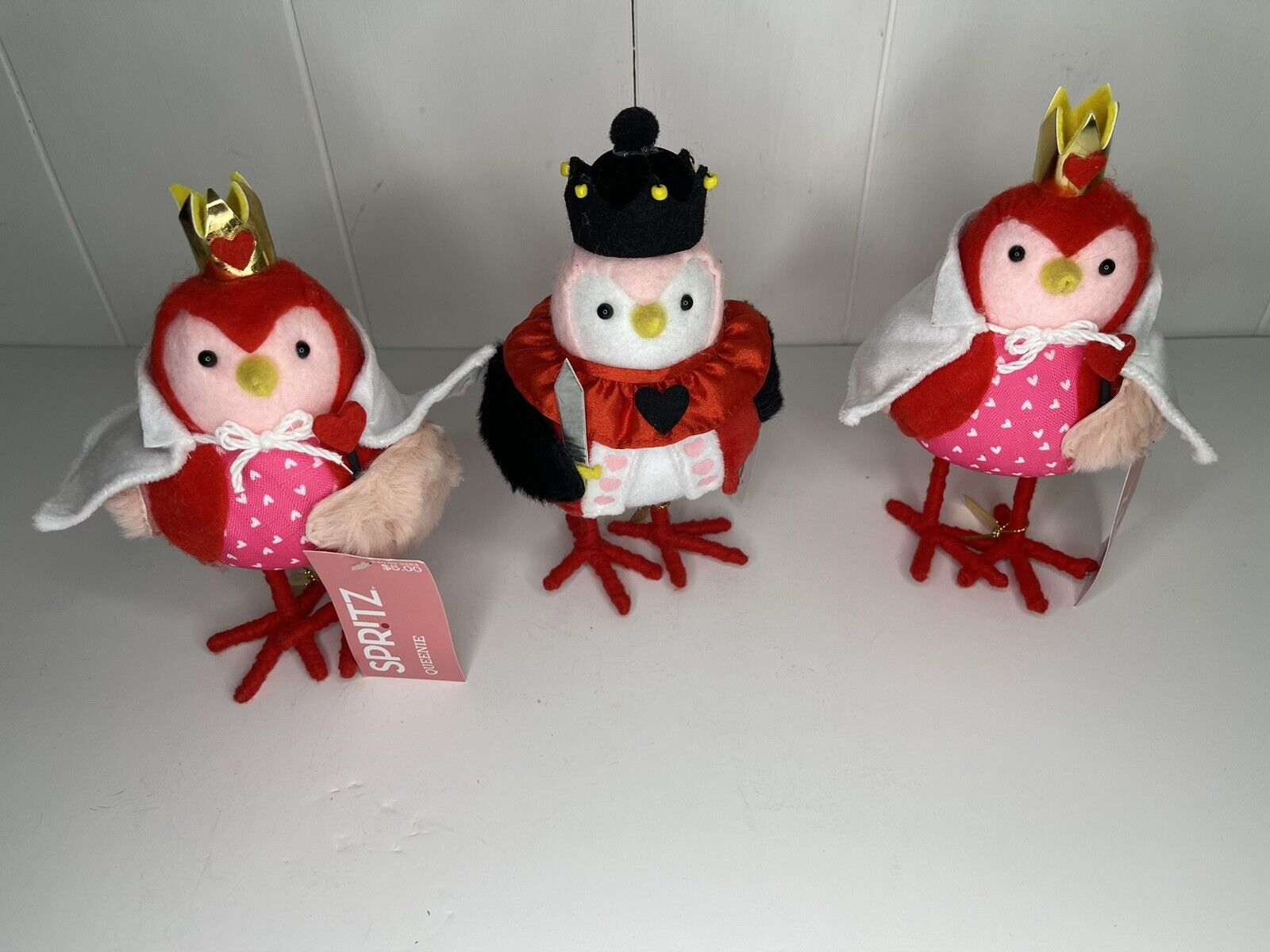 3 Target Spritz Feathery Friends 2024 Valentine’s Day Birds Queenie Kingsley NWT