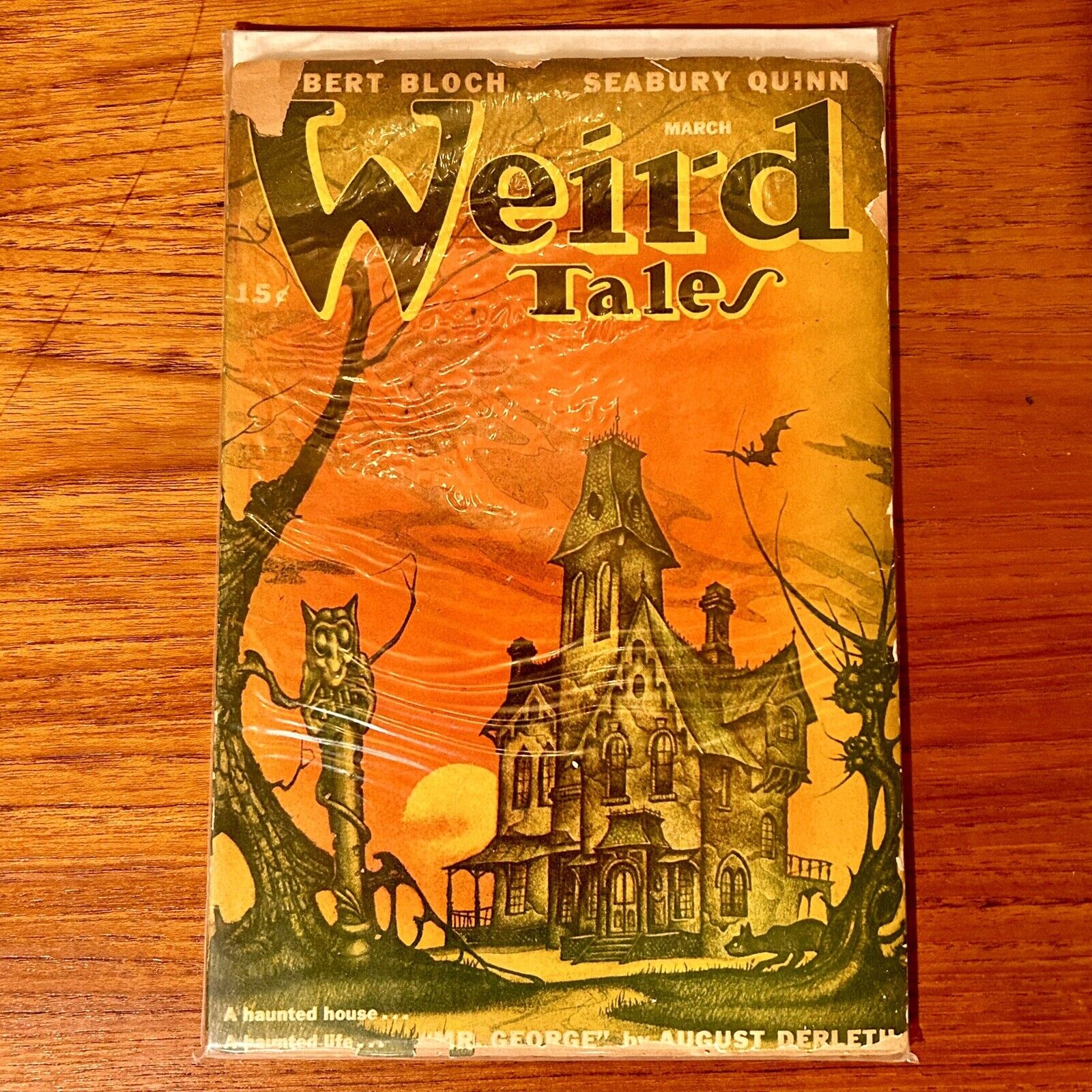 WEIRD TALES / March 1947 / Lovecraft, Derleth / Pulp / Haunted House / GOOD