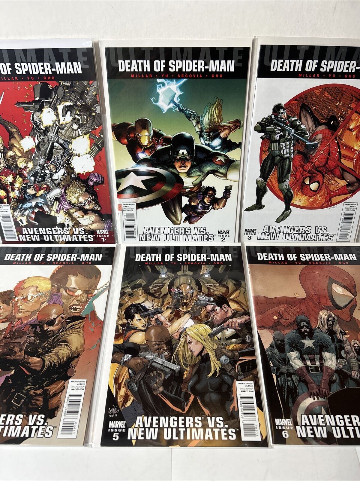 Ultimate Death of Spider-Man: Avengers V. New Ultimates #1-6 Com. (Marvel 2011)