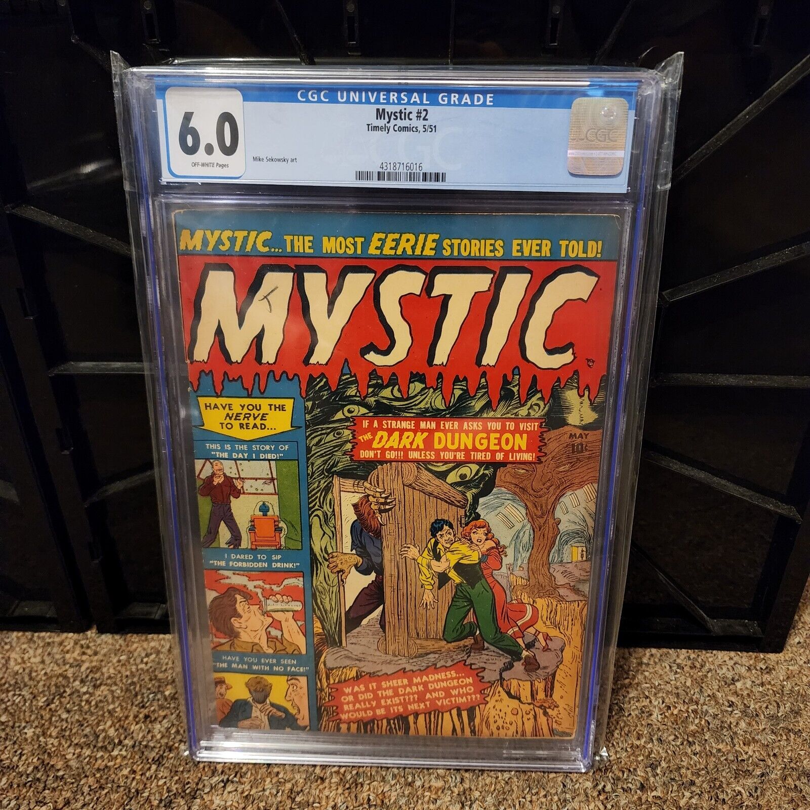 1951 Timely Comics Mystic 2 CGC 6.0 OW Pre Code Horror