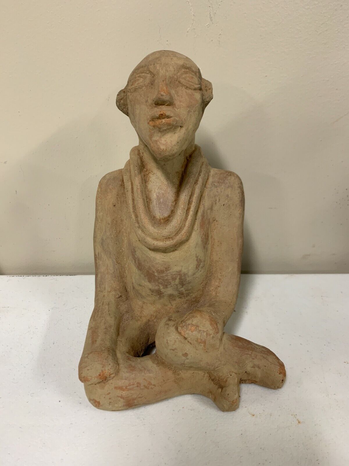 Vintage Tribal Stye Pottery Figure Sculpture