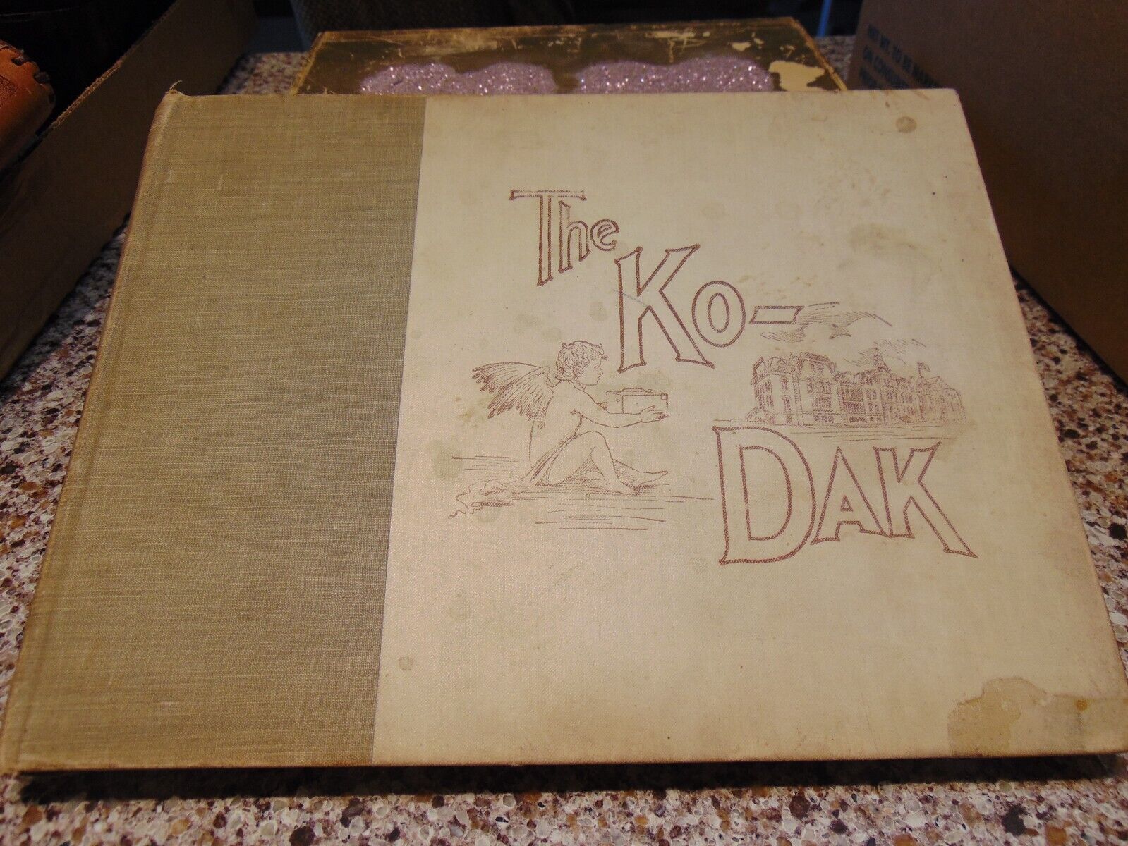 VINTAGE CLASS OF 1898 KANSAS STATE NORMAL SCHOOL BOOK ~ THE KODAK ~ EMPORIA, KS
