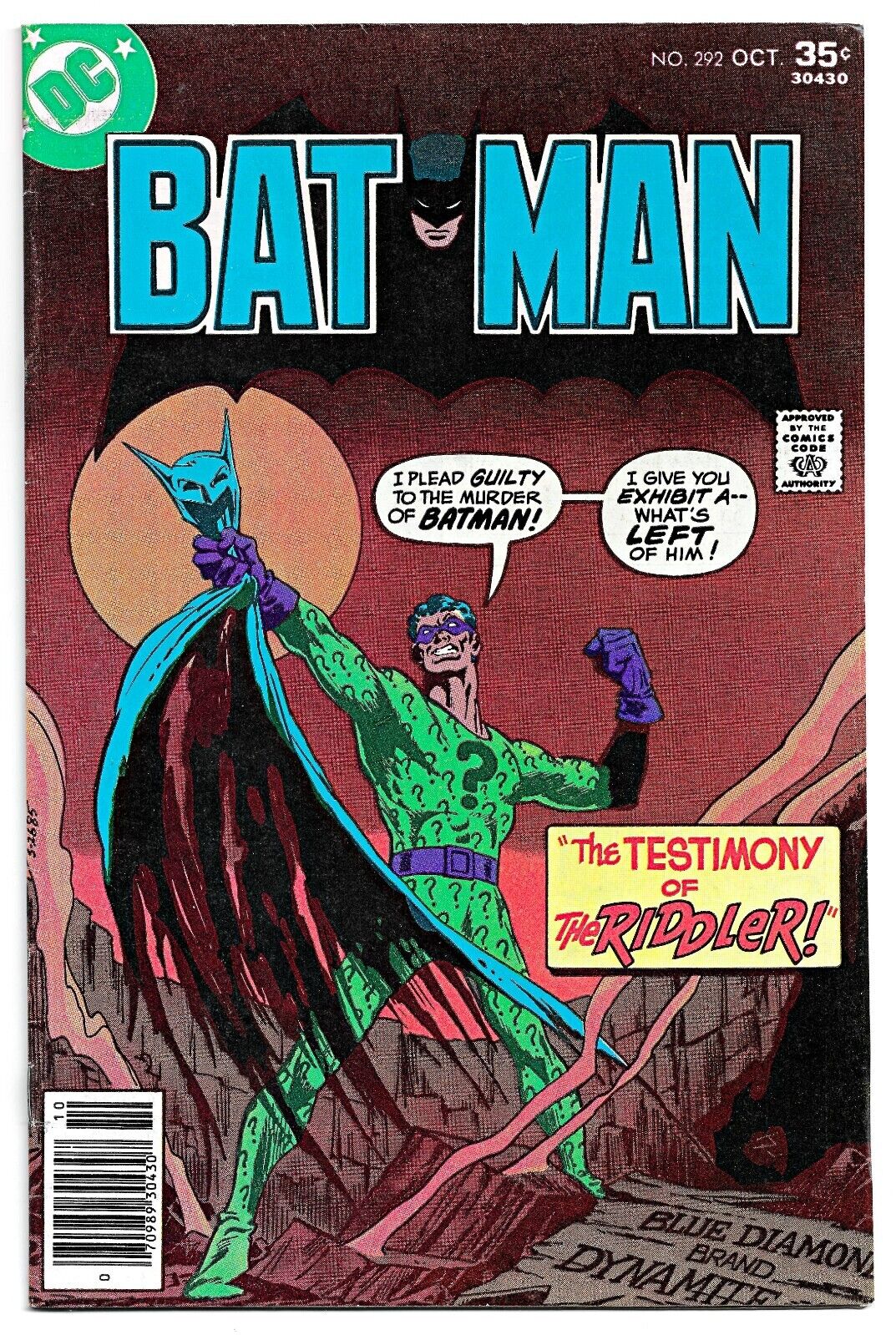 Batman #292 DC Comics 1977 \