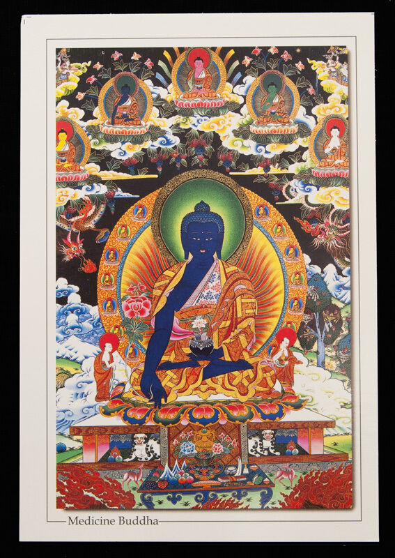 Nepal Tibet Buddhist Departure Buddha Medicine Postcard 5278