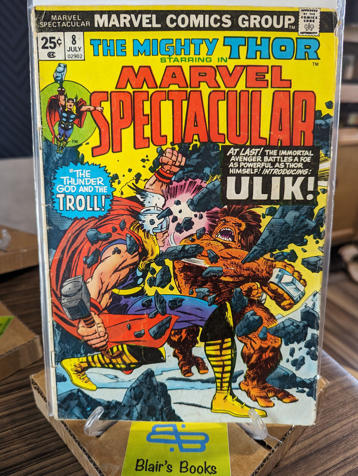Bronze Age MARVEL SPECTACULAR #8 [1974] VG 4.0; Lee/Kirby Reprint of Thor #137