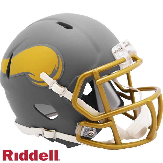 Minnesota Vikings Slate Collection Riddell Mini Helmets New in Box