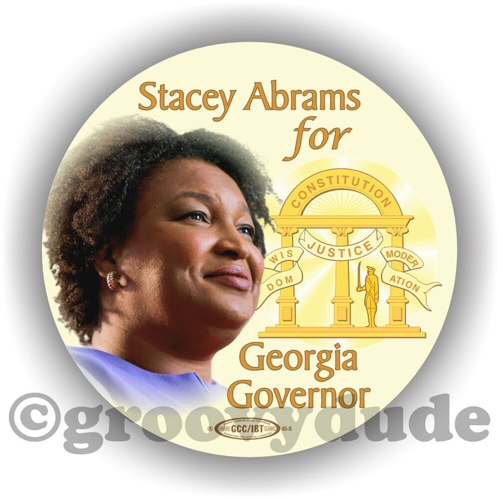 2022 Stacey Abrams for Georgia Governor Photo Campaign GA Pin Pinback Button