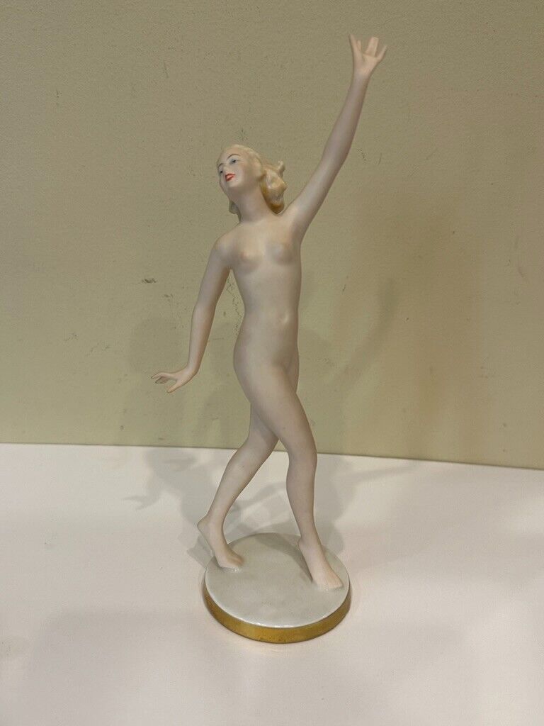 RARE FIND Vintage Gerold Porzellan Nude Dancer Bavaria