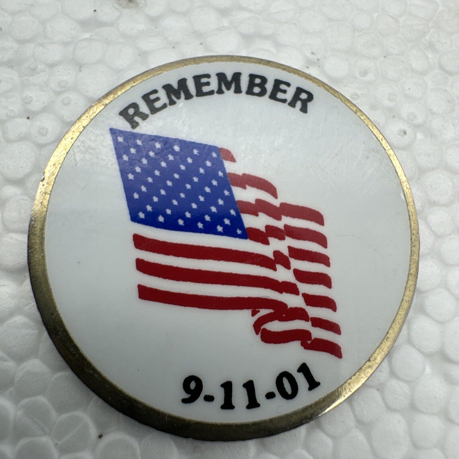 USA PATRIOTIC Remember September 11, 9-11-01 Red White Blue FLAG