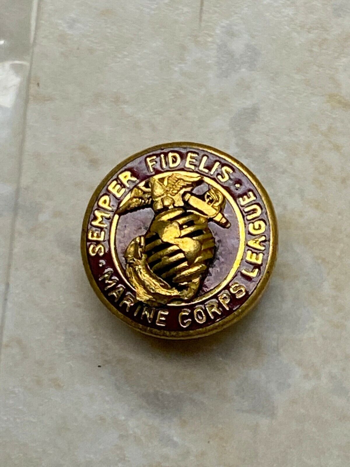 US Marine Corps League Screwback Lapel Pin