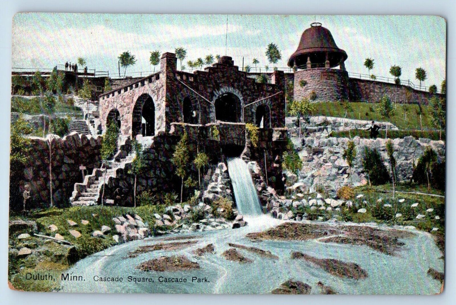 Duluth Minnesota MN Postcard Cascade Square Cascade Park c1910 Vintage Antique