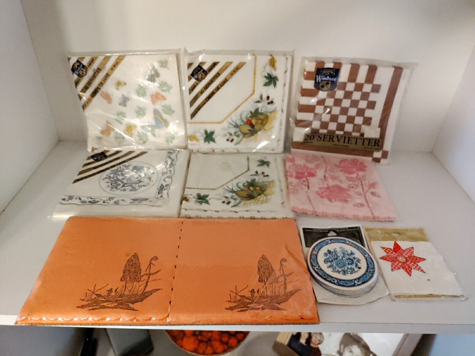 Vintage \'50s \'60s Paper Napkins Lot. Windsor Denmark Gwen Frostick Pakay By...
