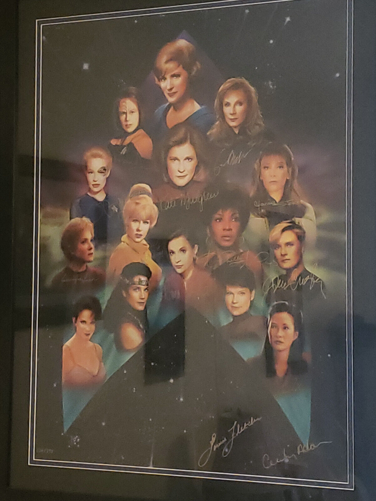 Star Trek-Women of Star Trek Art Signed by all & guests, TOS, TNG, Voyager, DS9