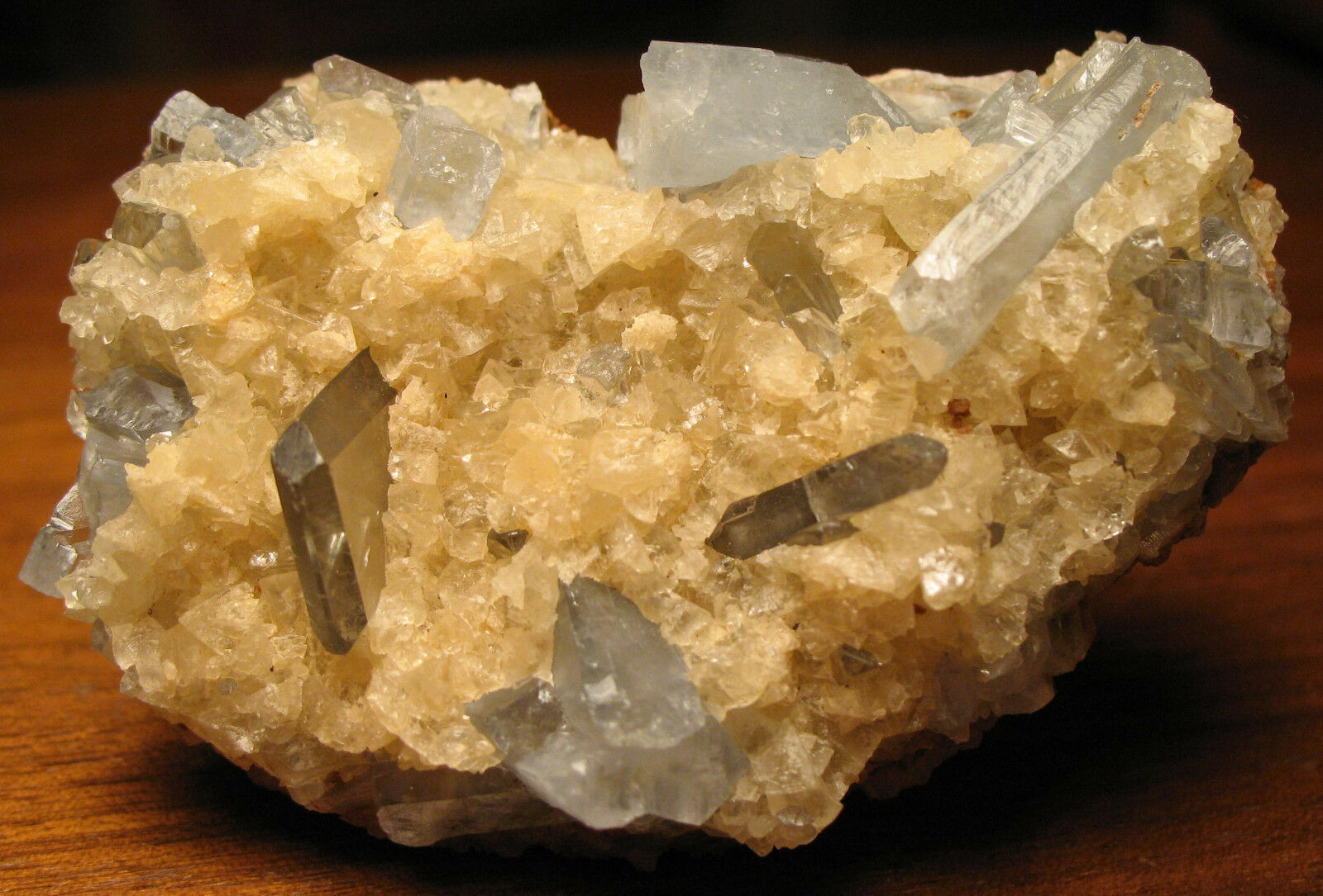 Gorgeous Old Time Blue Barite Crystals on Matrix from near Sterlling, Colorado 