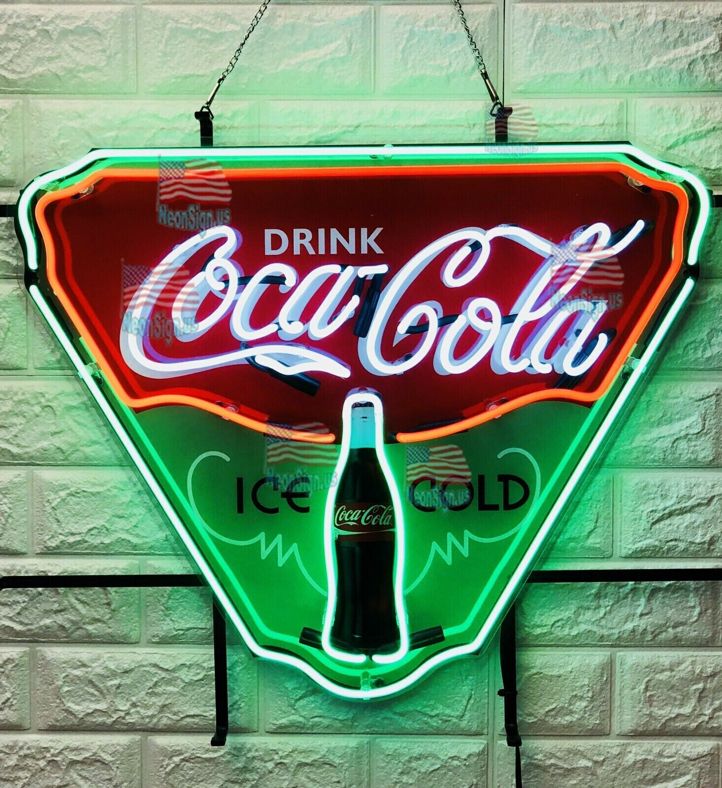 New Drink Ice Cold Coca Cola HD ViVid Neon Sign 20\