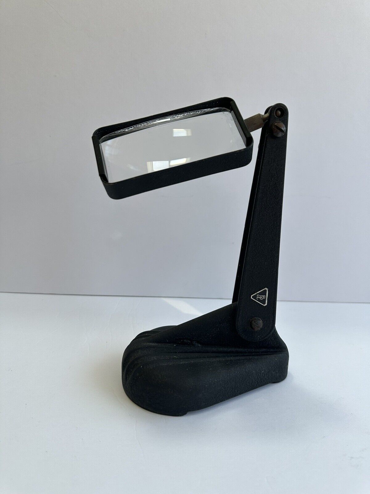 Bausch and Lomb Adjustable Desk Magnifying Glass Stand/ Vintage