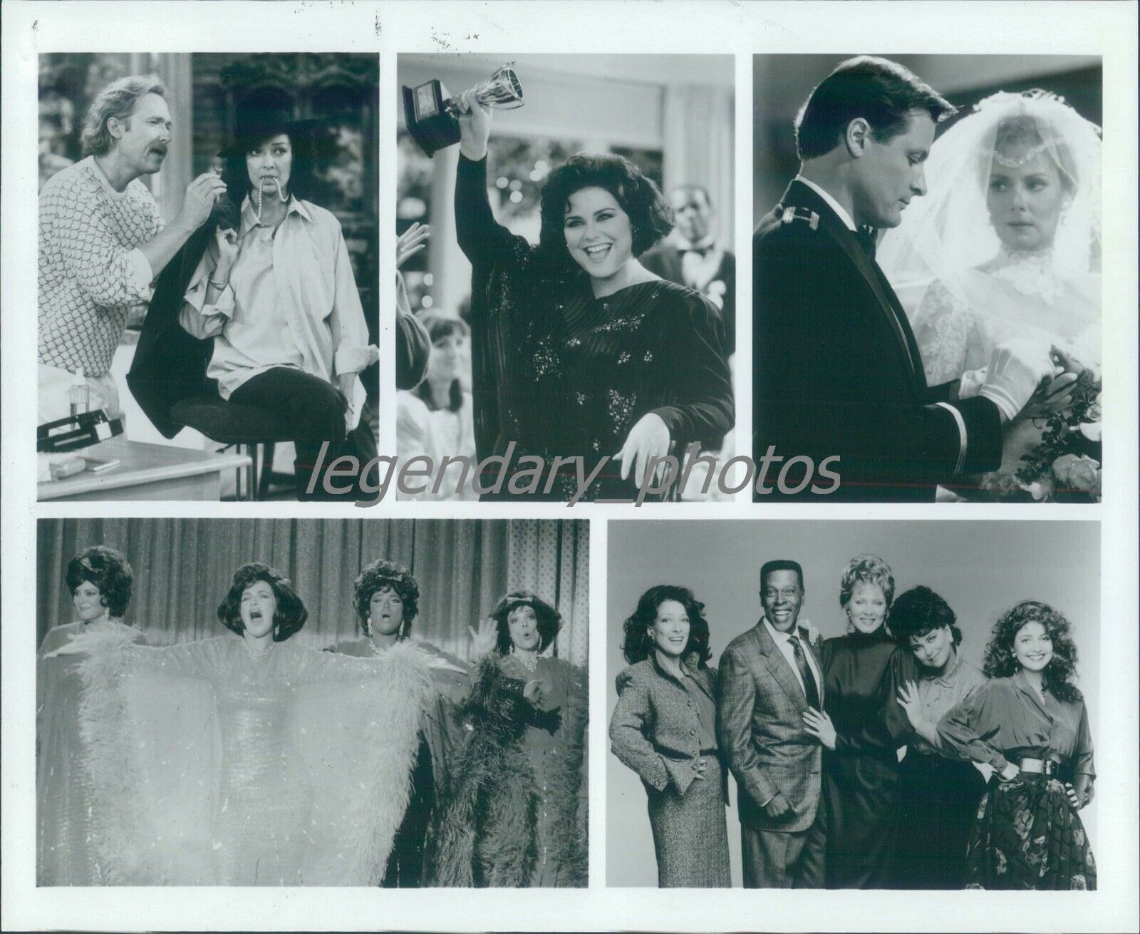Five Images from Sitcom Designing Women Original News Service Photo