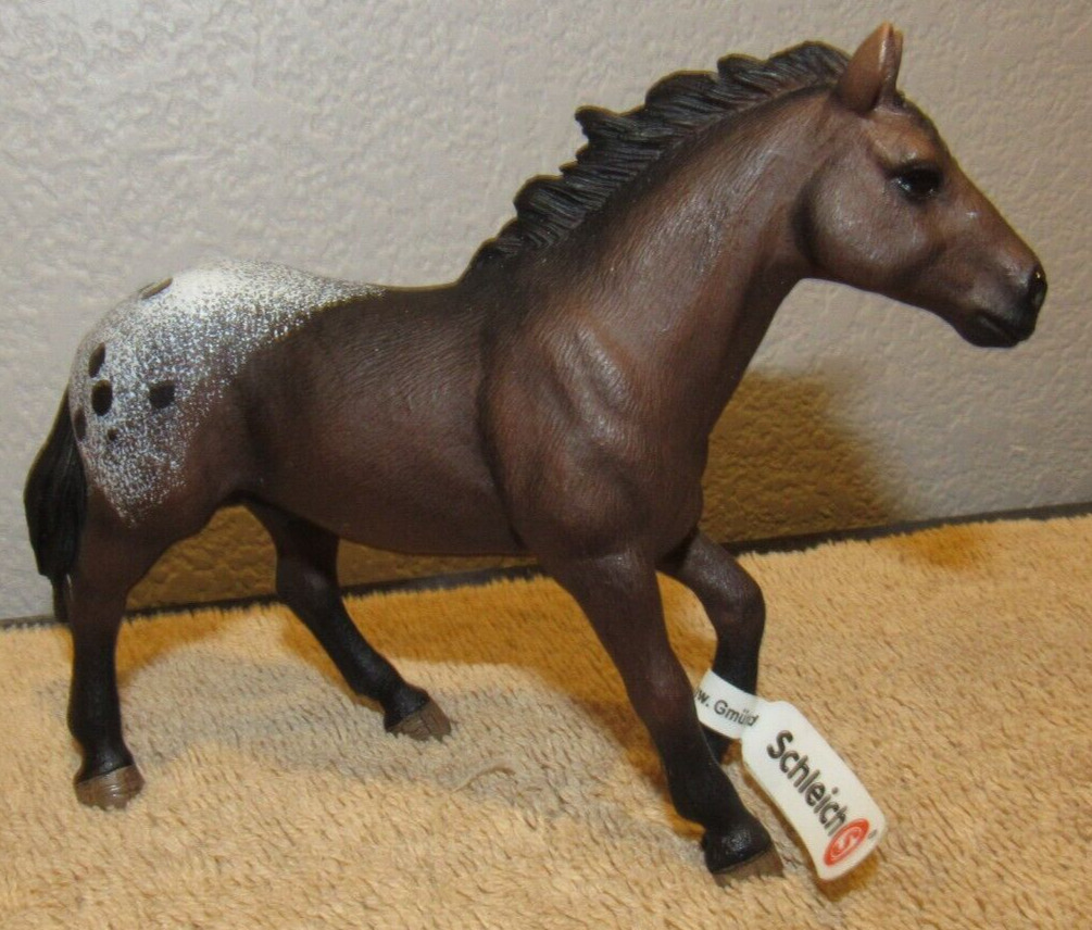 2012 Schleich Male Appaloosa Stallion Horse Retired Animal Figure - New With Tag