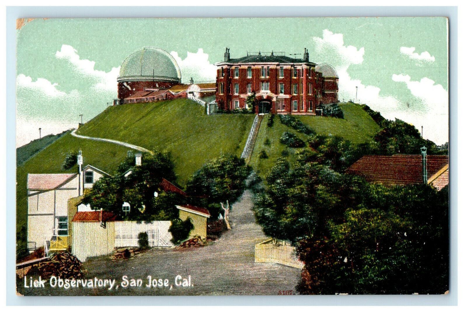 c1910s Lick Observatory, San Jose, California CA Unposted Antique Postcard