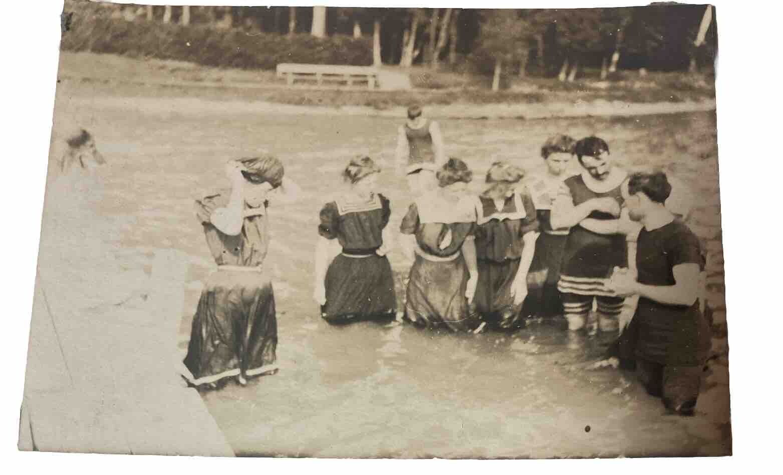 Vintage women bathing swimming suits \