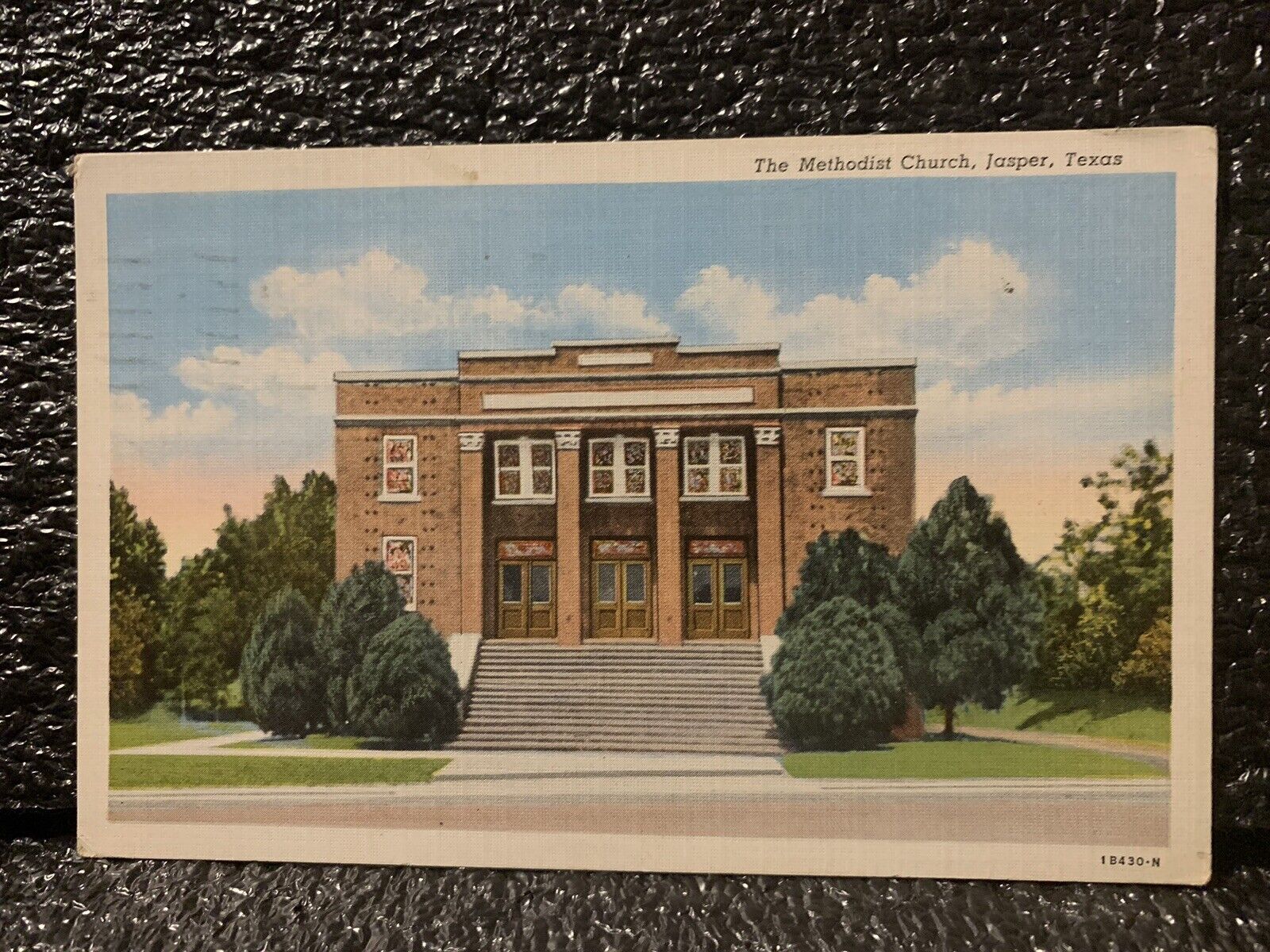 The Methodist Church Jasper Texas Vintage Postcard 1942 Postmark 