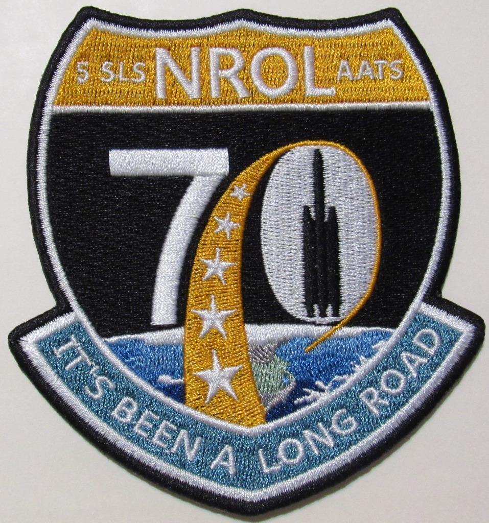 5 SLS DELTA IV HEAVY NROL-70 SPACE MISSION PATCH AATS - IT\'S BEEN A LONG ROAD