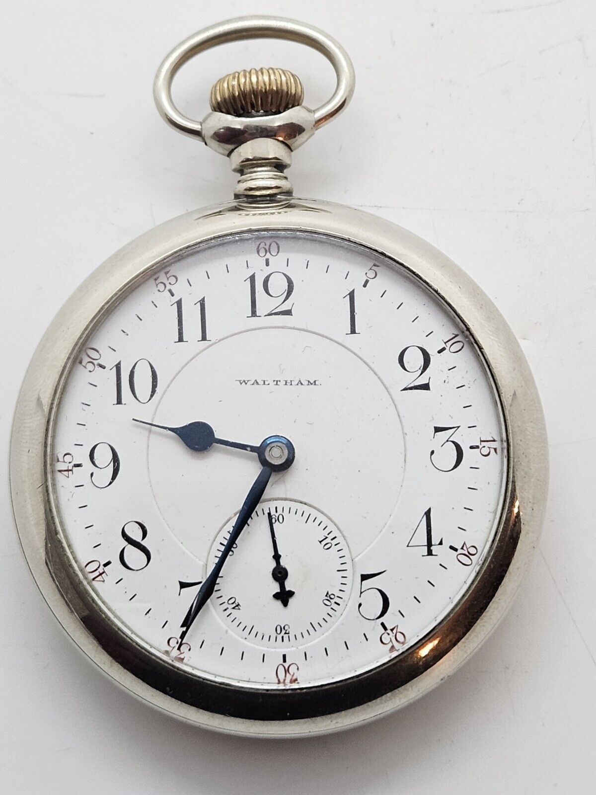 Antique WALTHAM 1892 'Crescent St' Railroad Grade 21 Jewel Gents RR Pocket Watch