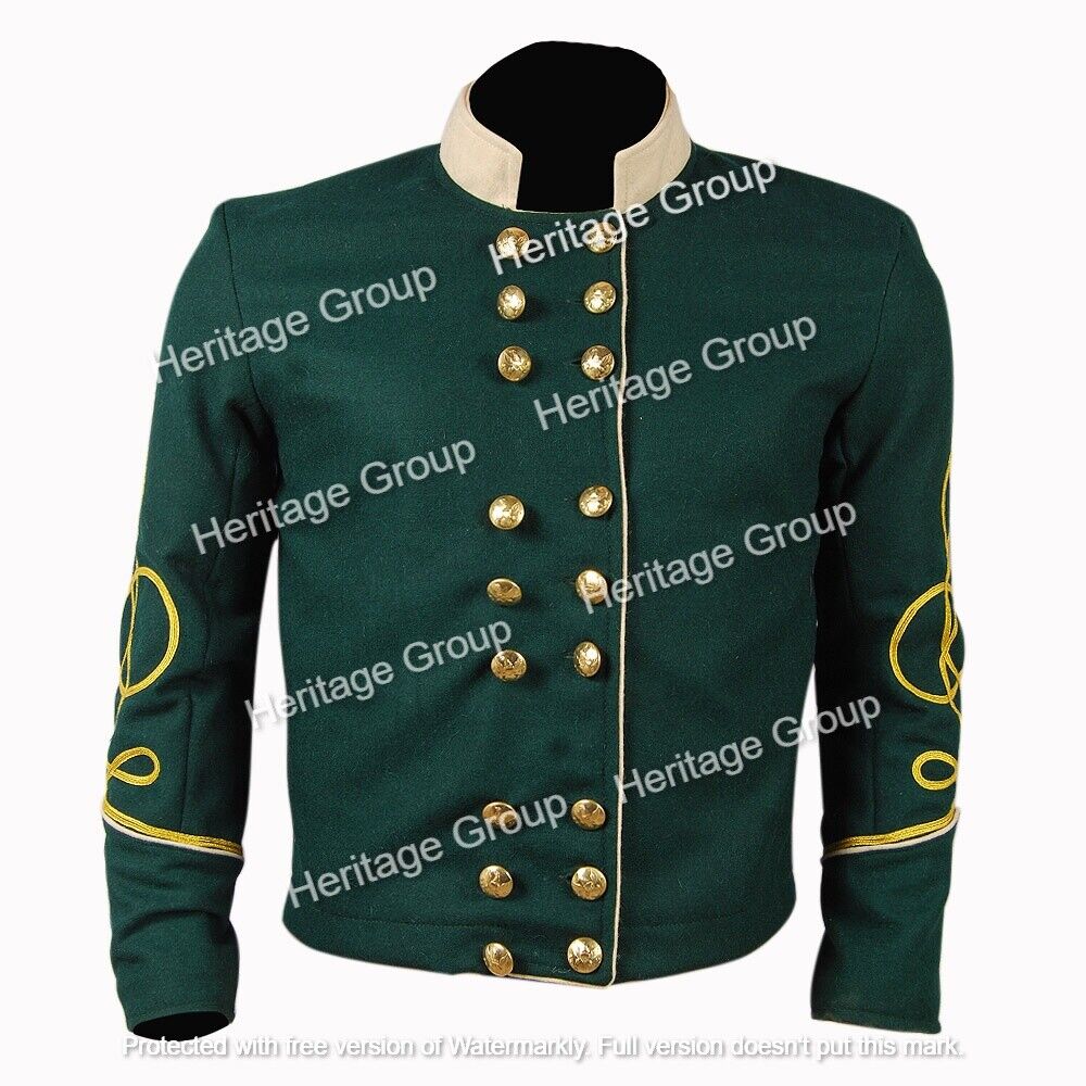 Civil war Berdans Sharpshooter Union Captain\'s Shell Jacket 2 Braid Size 44