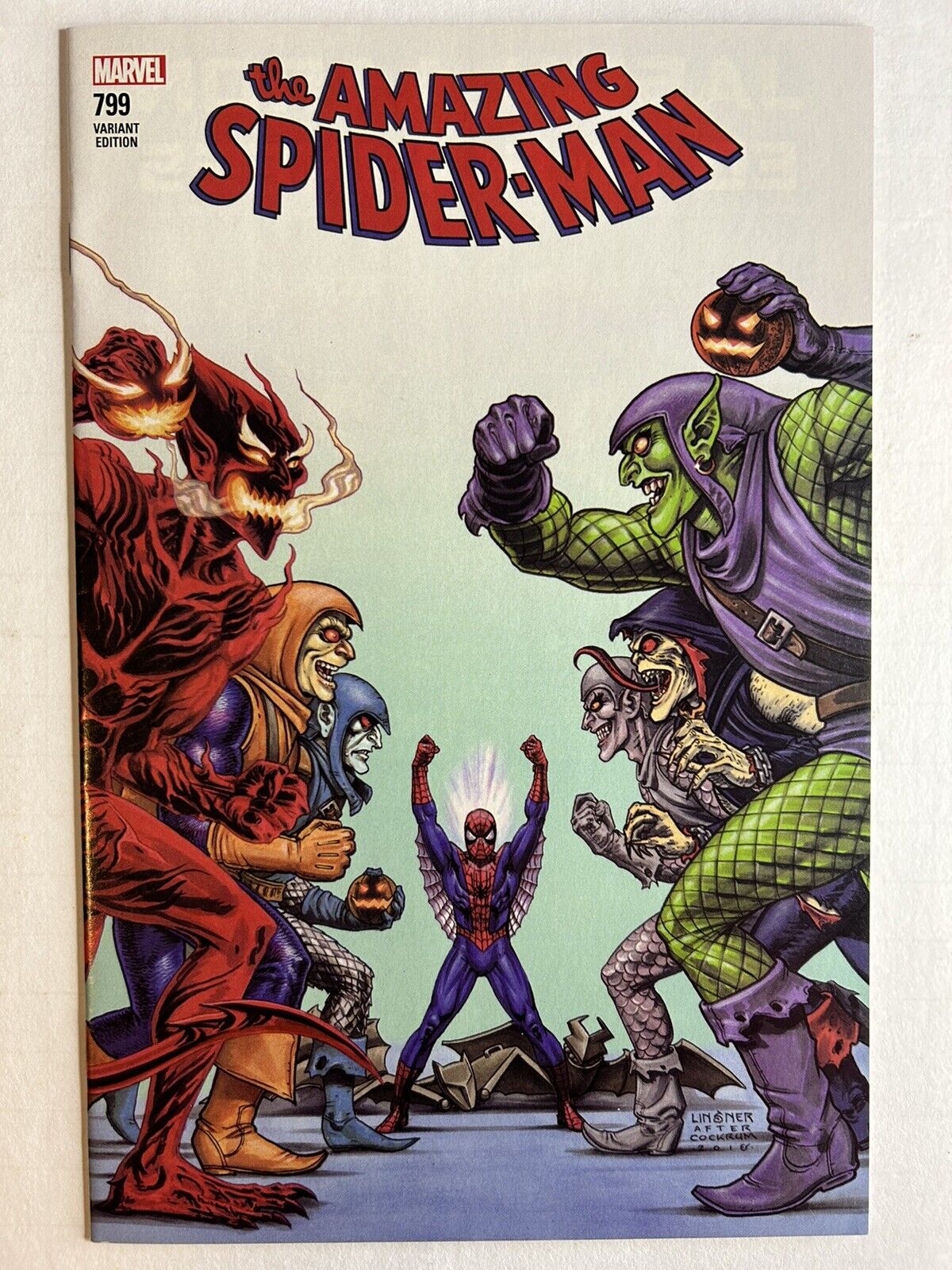 Amazing Spider-Man #799 Linsner VARIANT | NM- | Red Goblin | Marvel
