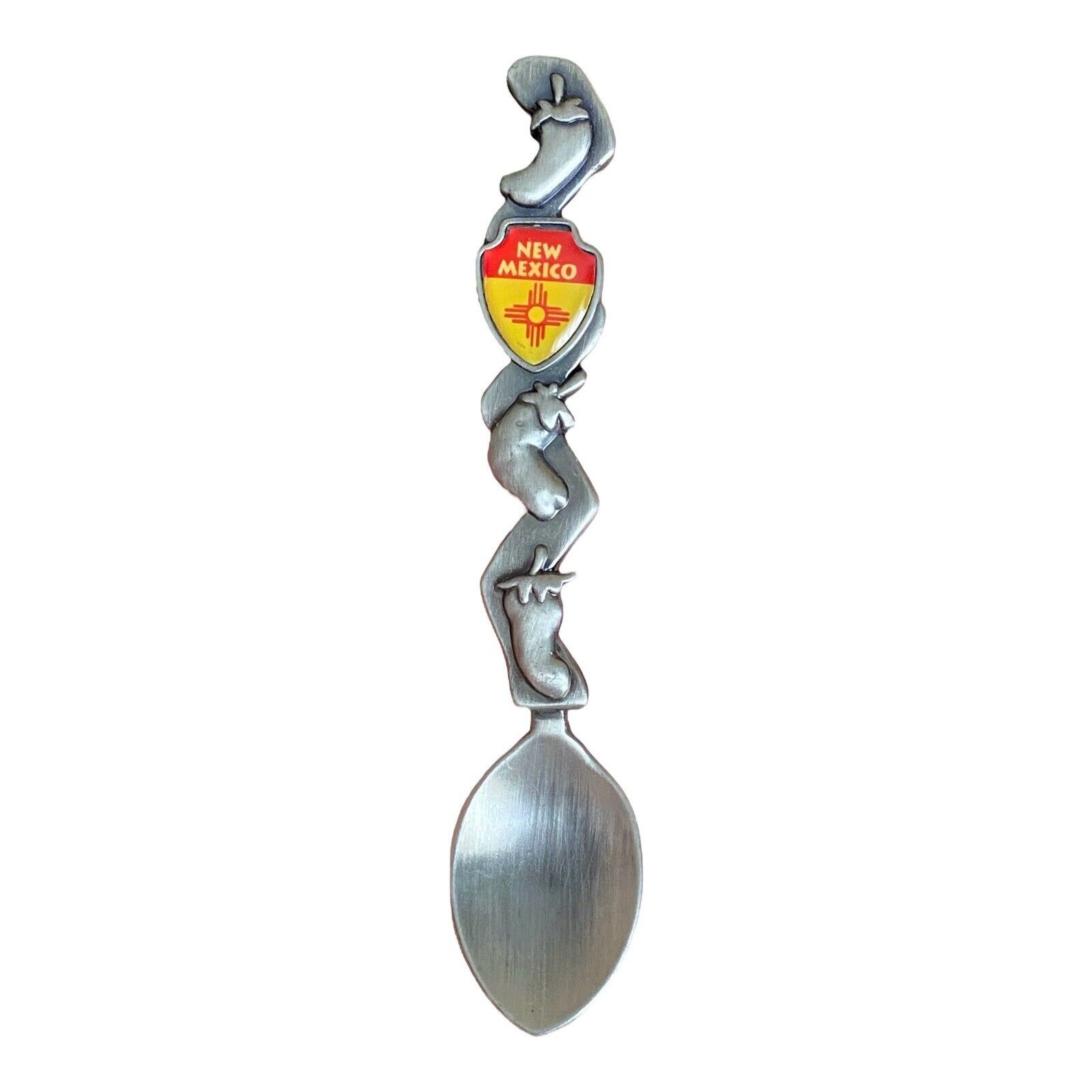 UNIQUE New Mexico Souvenir Spoon with Chili Peppers Jalapeños