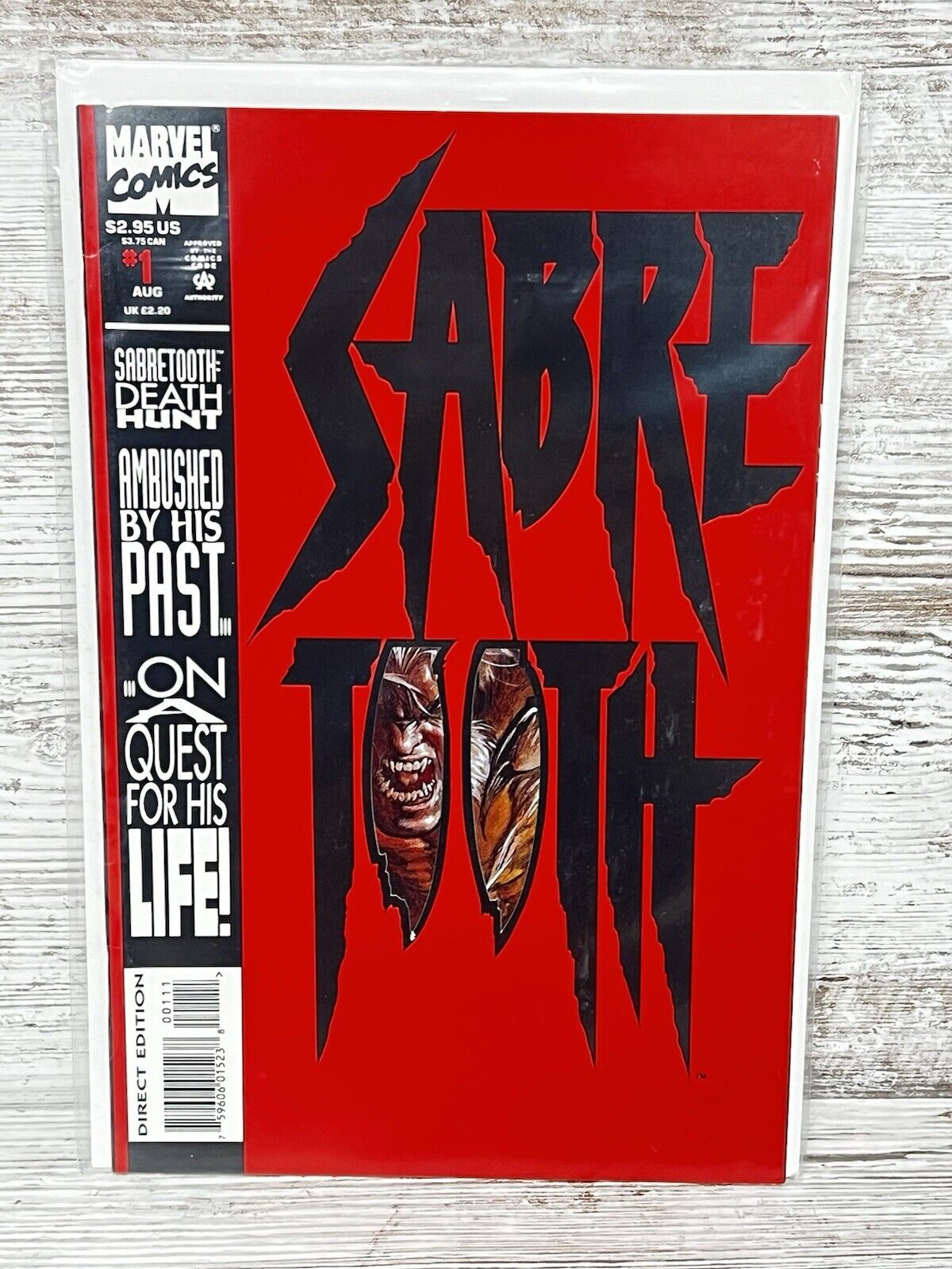 Marvel Sabretooth #1 1993 NM Die Cut Cover Wolverine Deadpool