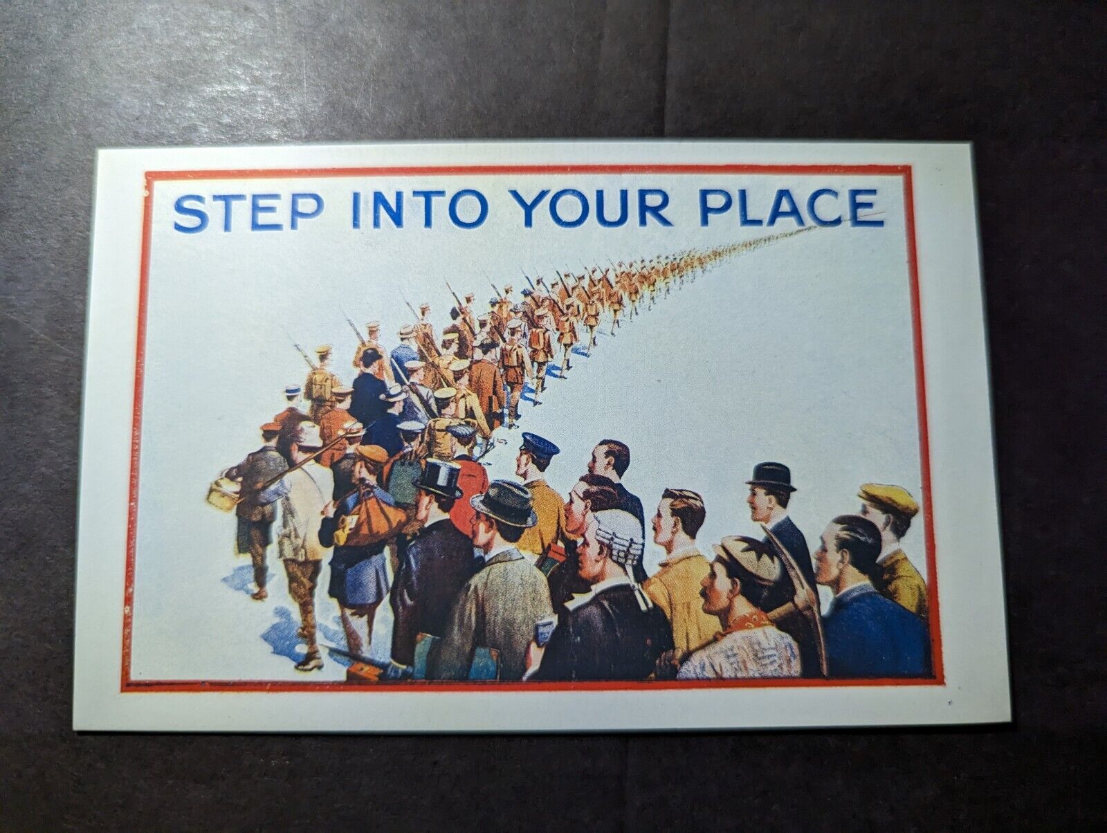 Mint France WWI Recruitment Postcard Step Into Your Place