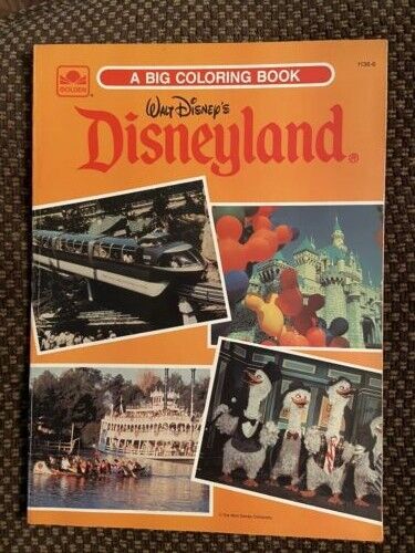 Walt Disney Disneyland Coloring Book 1983 