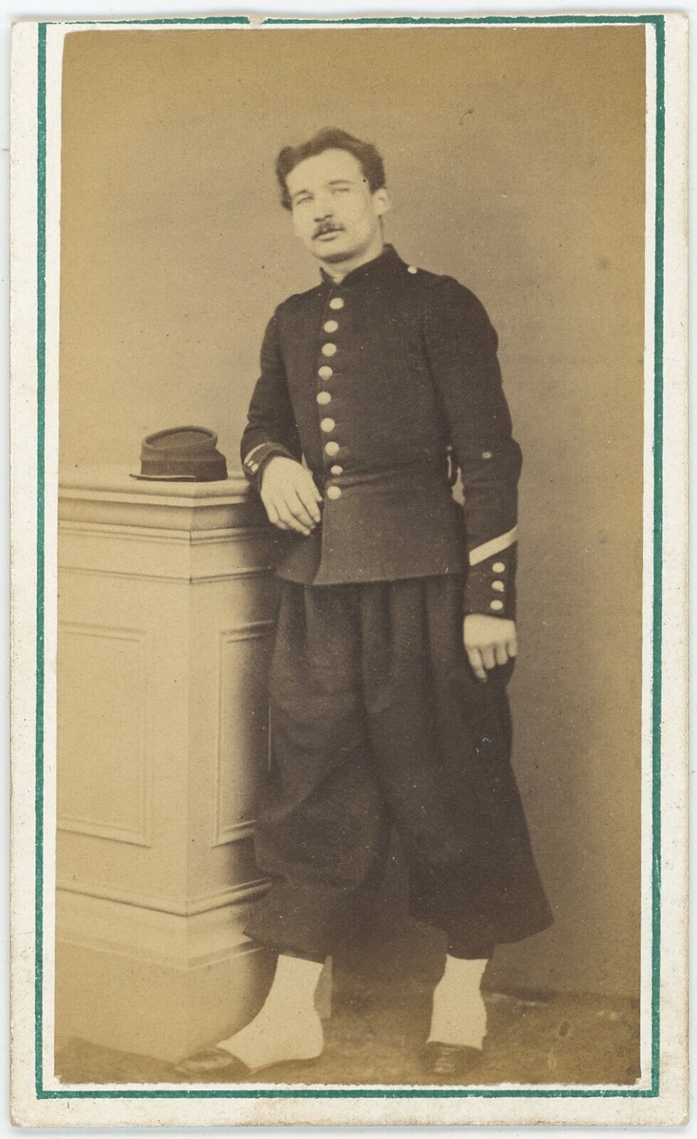 CDV circa 1870-80. Military, infantry. Military. Soldier.