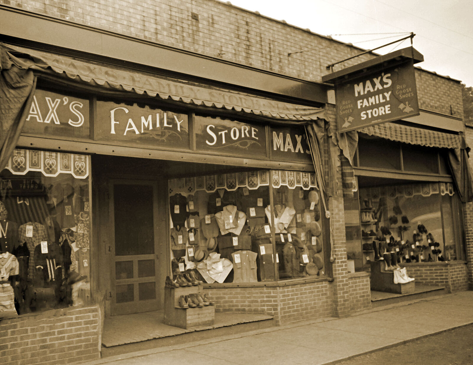 1938 Max\'s Family Store, Osage, West Virginia Old Photo 8.5\