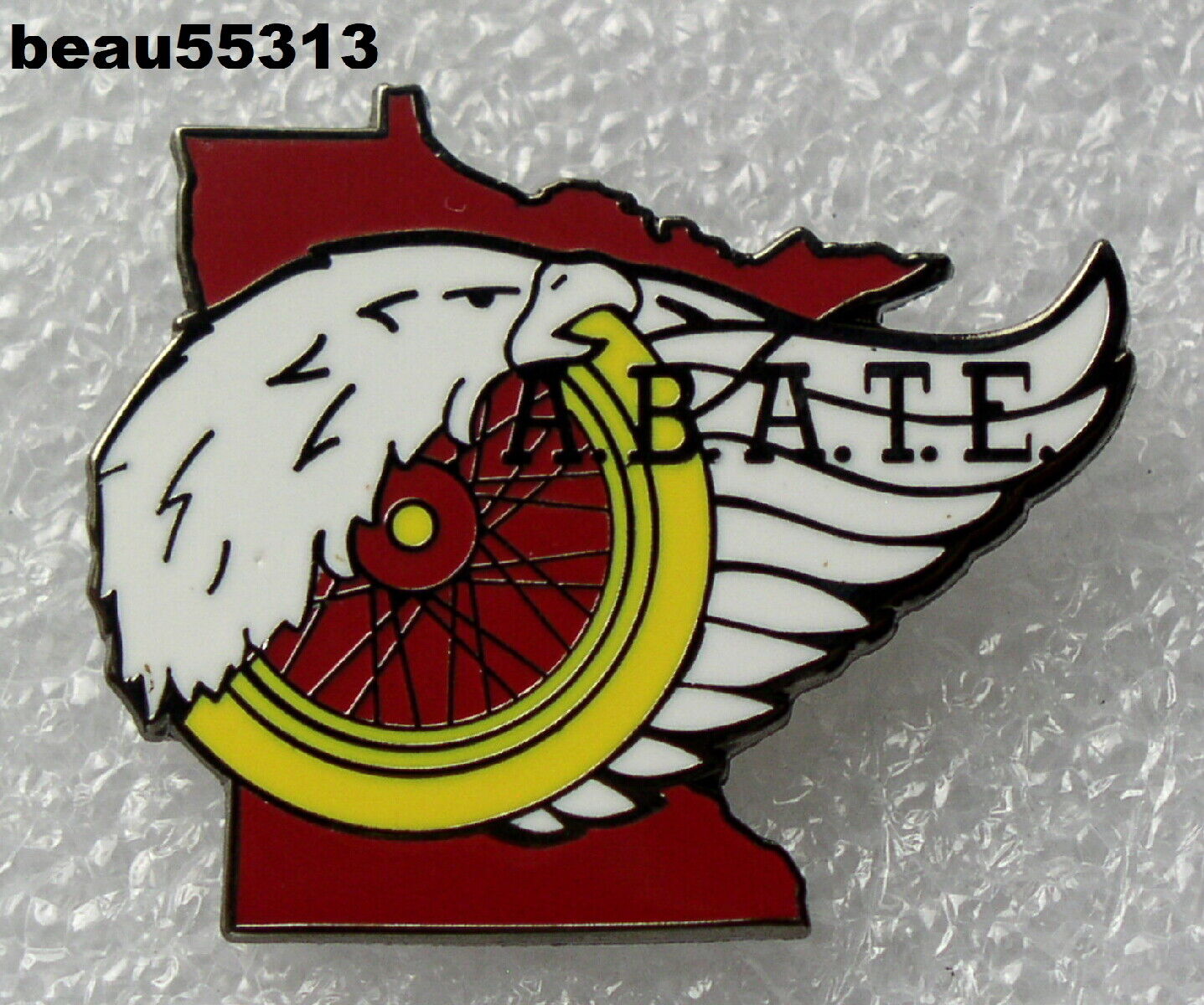 ⭐ABATE of MINNESOTA MOTORCYCLE SUPPORTER GREAT FOR HARLEY INDIAN VEST PIN