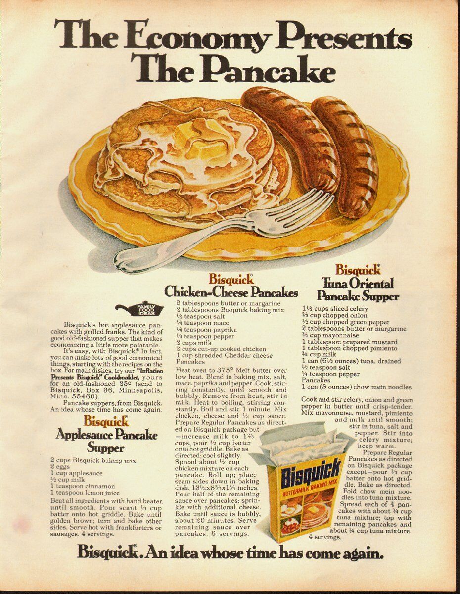 1976 Vintage ad for Bisquick Buttermilk Baking Mix/Pancakes (060713)