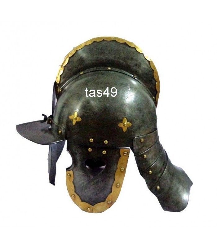 Antique Polish Armour Helmet Medieval Steel Hussar Steel Helmet.