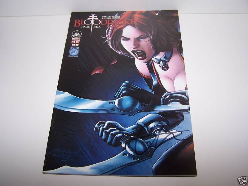 SIGNED GREG HORN BLOODRAYNE LYCAN REX #1 COVER B SEXY