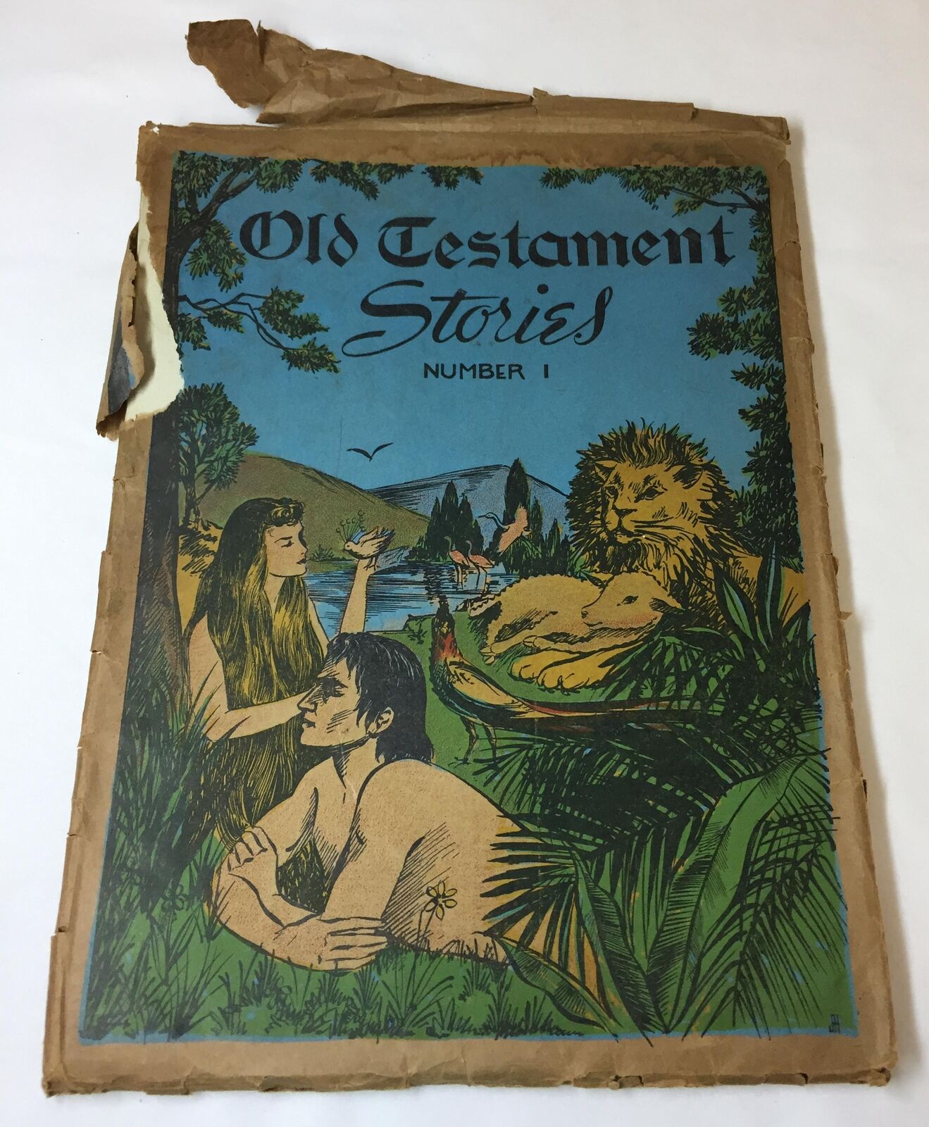 vintage Sunday School packet ~ OLD TESTAMENT STORIES #1 ~ 9x12 inches