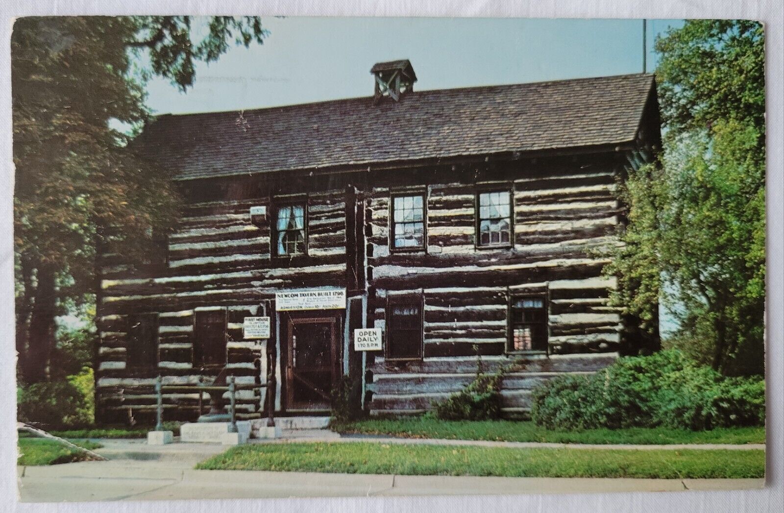 Newcom Tavern Dayton Ohio Vintage Chrome Postcard