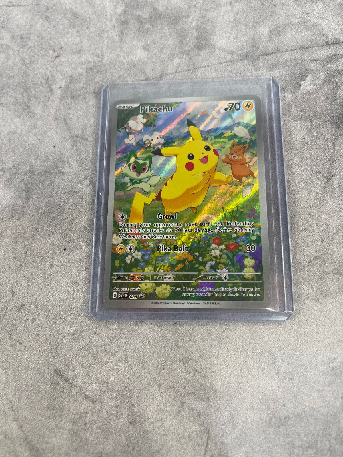 Pokemon Pikachu SVP 088 Full Art Promo